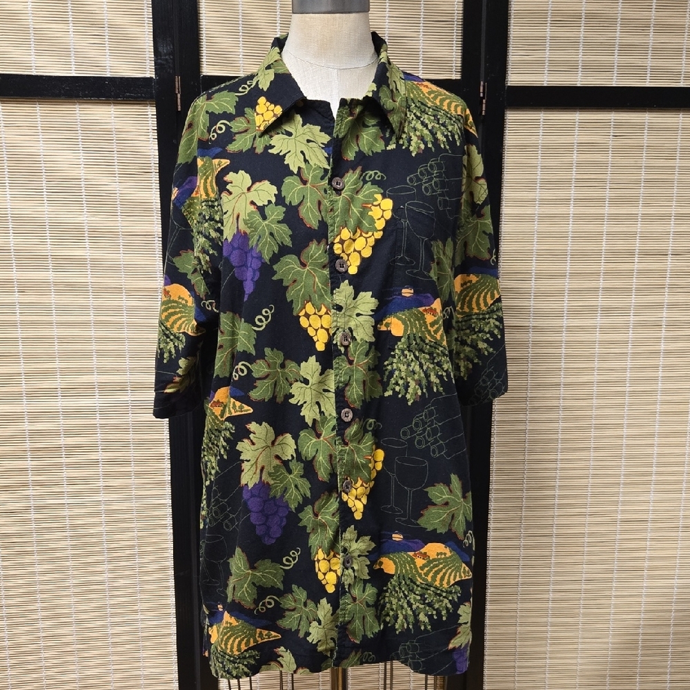 CHRIS'S Stuff Mens Collared Themed Button-up